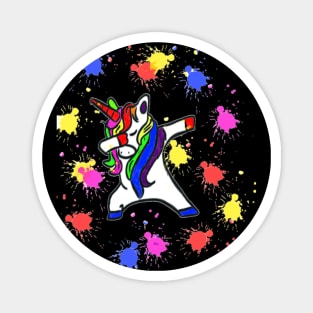 Dabbing unicorn gift shirt Magnet